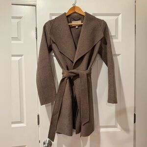 Banana Republic Taupe Wool Wrap Coat